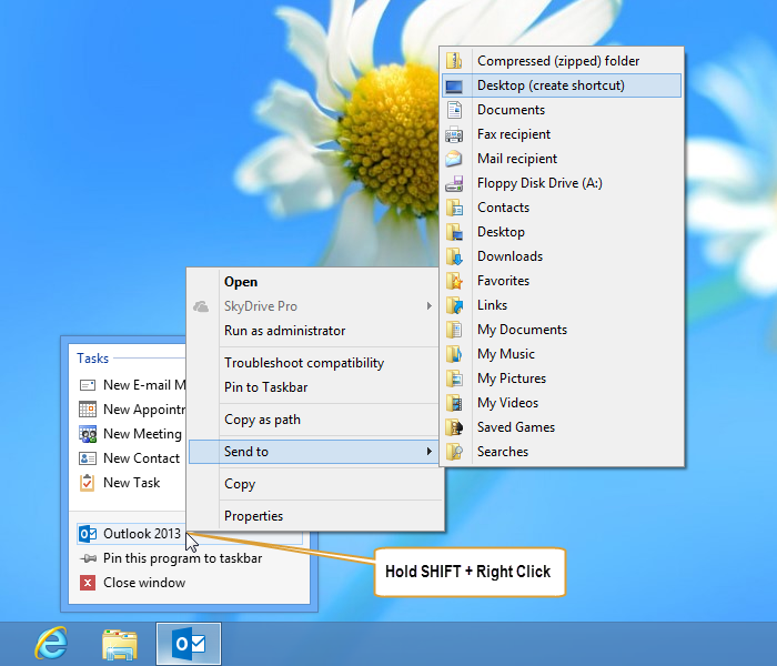 Creating An Outlook Desktop Shortcut In Windows Or Windows 700x600 Creating An Outlook Desktop Shortcut In Windows Or Windows