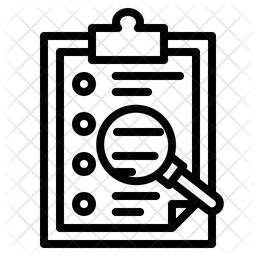 256x256 Candidate, Resume, Search, Examine, Find, Shortlist Icon Of Line