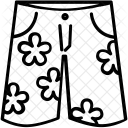 256x256 Swimming Shorts Icon Of Line Style