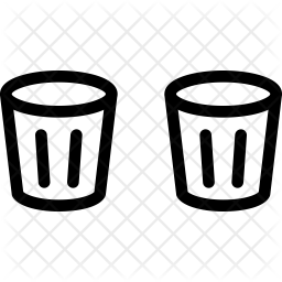 256x256 Shot Glasses Icon Of Line Style