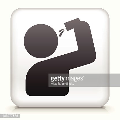 415x415 Royalty Free Vector Icon Button With Drinking Shot Icon Premium