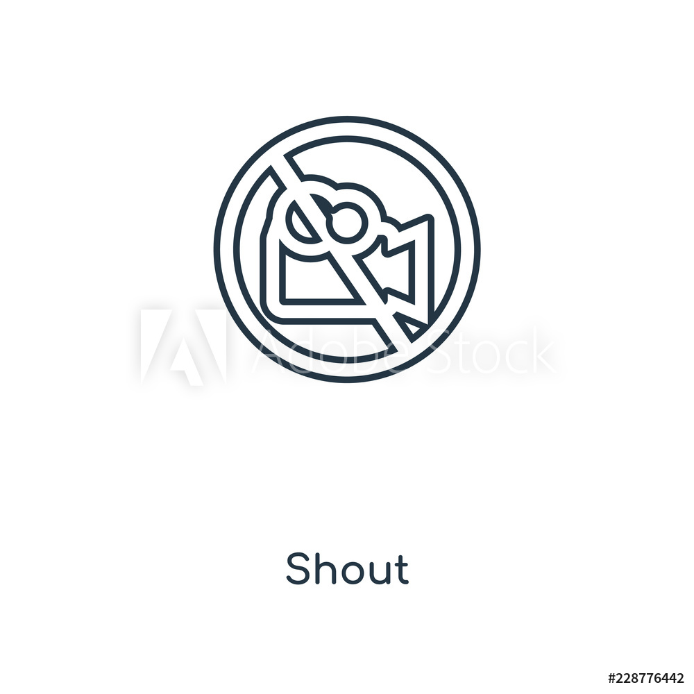 1000x1000 Fotografie, Obraz Shout Icon Vector Posters Cz