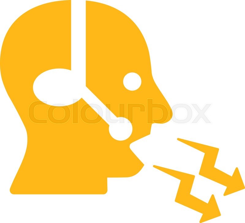 800x728 Operator Shout Vector Icon Style Is Stock Vector Colourbox
