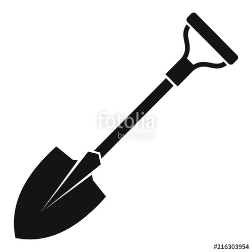 500x500 Shovel Icon Simple Illustration Of Shovel Vector Icon For Web