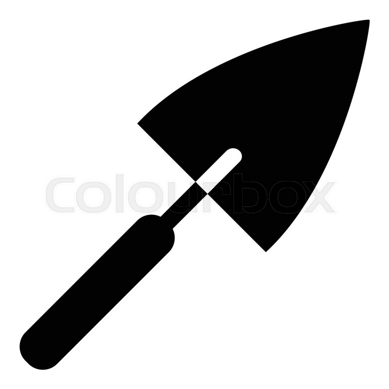 800x800 Small Shovel Icon Simple Illustration Stock Vector Colourbox
