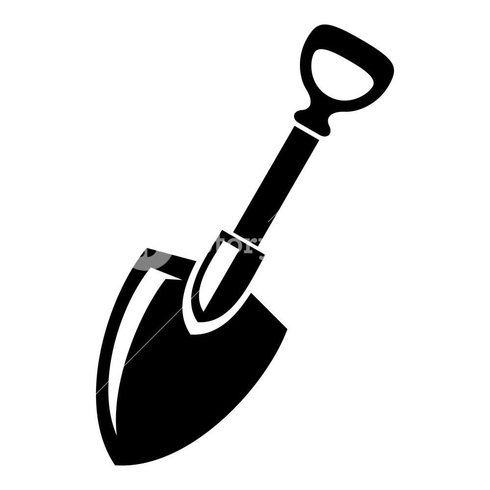1000x1000 Strong Shovel Icon Simple Illustration Of Strong Shovel Vector