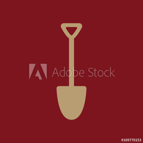 500x500 The Shovel Icon Spade Symbol Flat