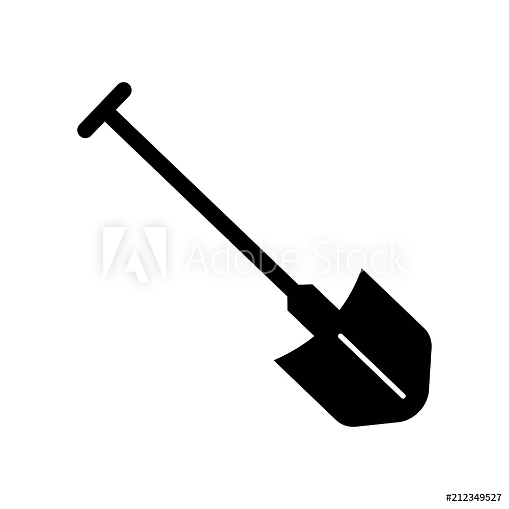 1000x1000 Photo Art Print Shovel Icon Vector Icon Europosters