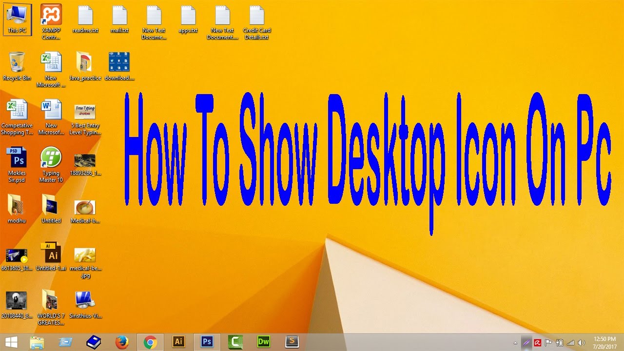1280x720 How To Show Desktop Icon On Windows