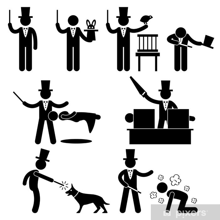 700x700 Magician Magic Show Icon Symbol Sign Pictogram Poster Pixers