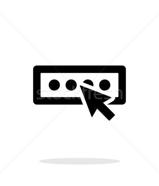 514x600 Login Password Icon On White Background Vector Illustration