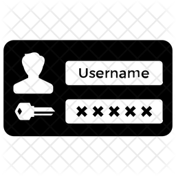 256x256 User Password Icon Of Glyph Style
