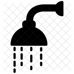 256x256 Shower Head Icon Of Glyph Style