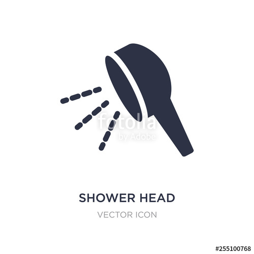 500x500 Shower Head Icon On White Background Simple Element Illustration