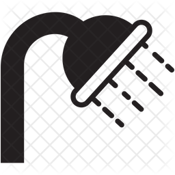 256x256 Shower Icon Of Glyph Style