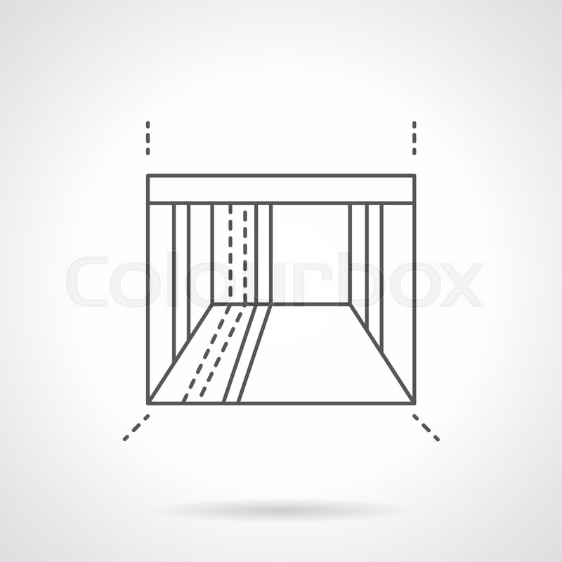 800x800 Symbol Of Empty Showroom Space With Stock Vector Colourbox