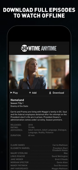 300x649 Showtime Anytime On The App Store