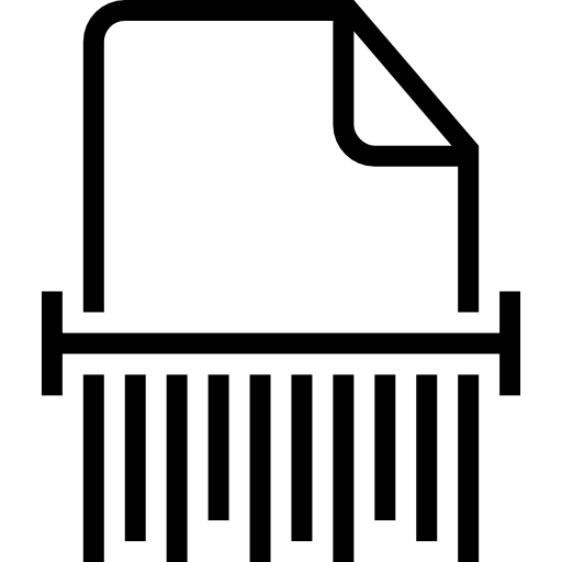 512x512 Document Shred Outlined Interface Symbol Icons Free Download