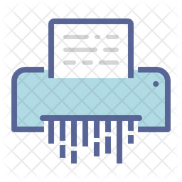 256x256 Paper Shredder Icon Of Colored Outline Style