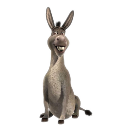 256x256 Shrek Donkey Laughing Icon, Png Clipart Image