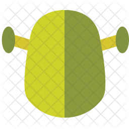 256x256 Shrek Icon Of Flat Style