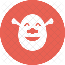 256x256 Shrek Icon Of Glyph Style
