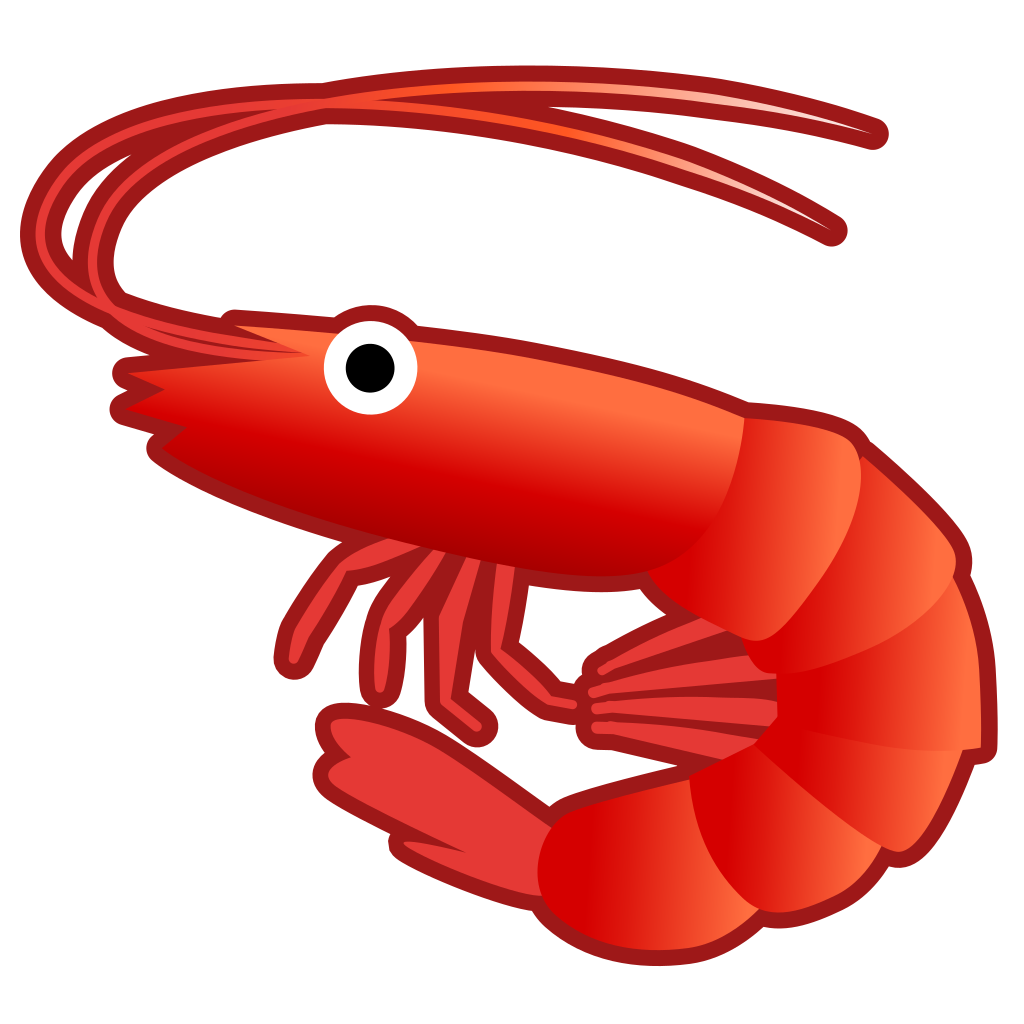 1024x1024 Shrimp Icon Noto Emoji Animals Nature Iconset Google