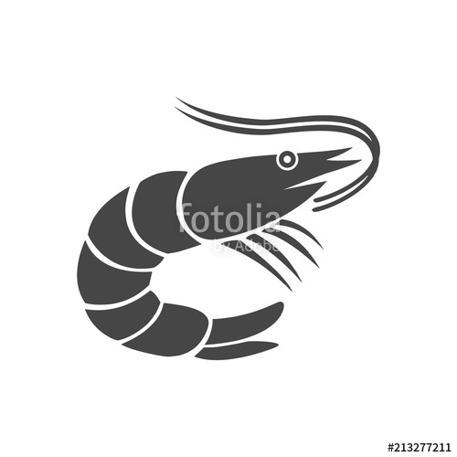 500x500 Shrimp Icon Logo Stock Image And Royalty Free Vector