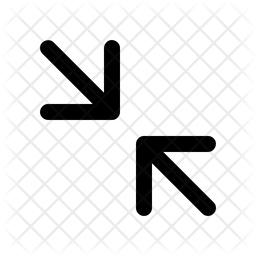 256x256 Shrink Icon Of Glyph Style