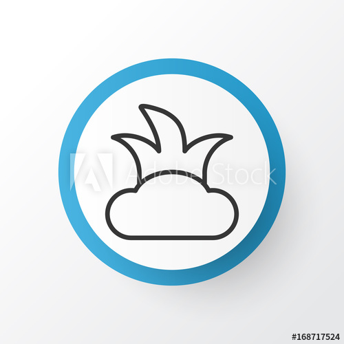 500x500 Shrub Icon Symbol Premium Quality Isolated Bush Element In Trendy