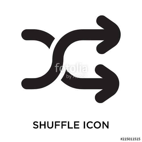 500x500 Shuffle Icons Isolated On White Background Modern And Editable