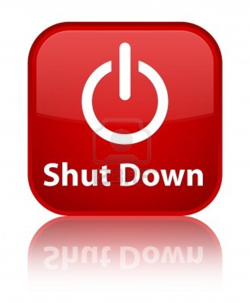 987x1200 Shutdown Icon Red