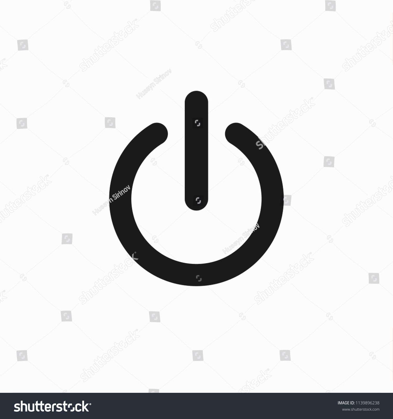 1500x1600 Shutdown Icon Vector, Power Sign, Web Symbol Vector Icon Shutdown