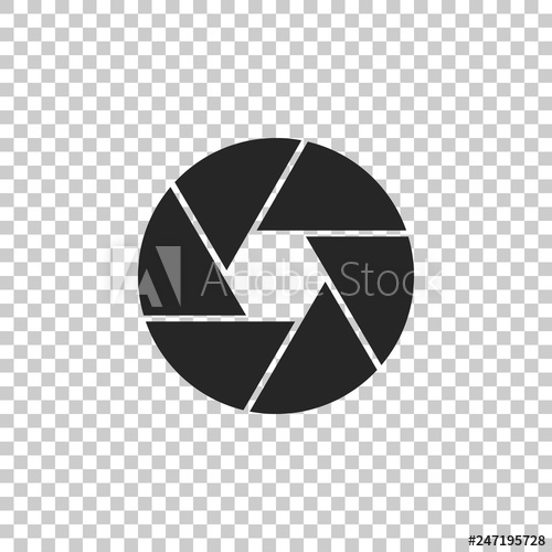 500x500 Camera Shutter Icon Isolated On Transparent Background Flat