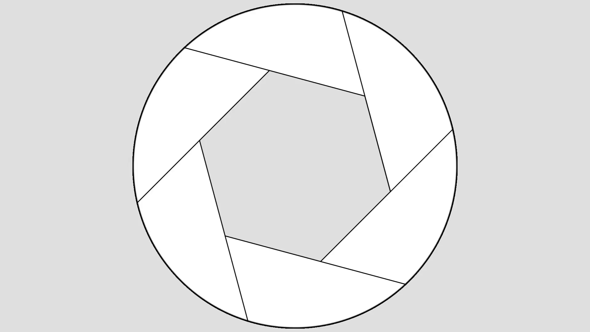 1920x1080 Iris Shutter Icon, Gradient W Alpha