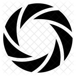 256x256 Shutter Icon Of Glyph Style