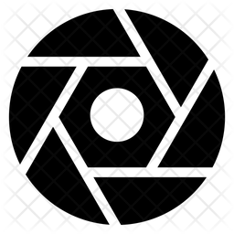 256x256 Camera Shutter Icon Of Glyph Style