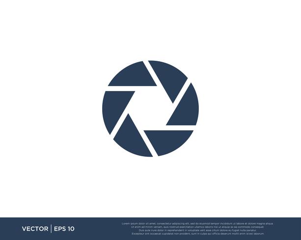 613x490 Camera Shutter Logo Icon Vector