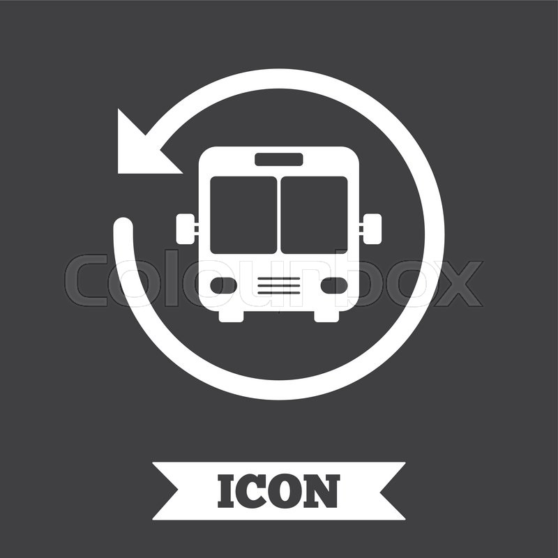 800x800 Bus Shuttle Icon Public Transport Stock Vector Colourbox