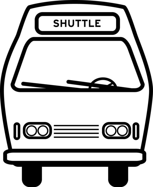 489x600 Shuttle Bus Icon Vector Stock Images