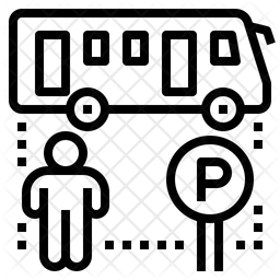 256x256 Shuttle Bus Icon Of Line Style