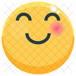 256x256 Shy Emoji Icon Of Flat Style