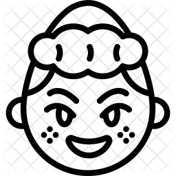 256x256 Shy Emoji Icon Of Line Style