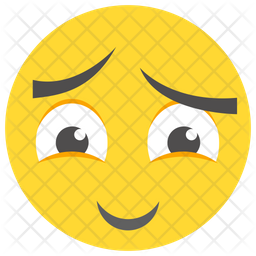 256x256 Shy Emoticon Emoji Icon Of Flat Style