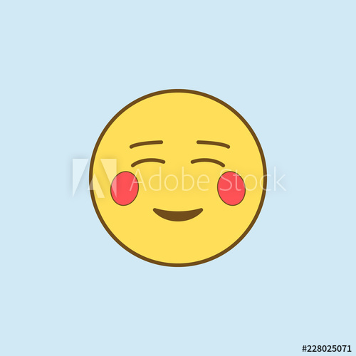 500x500 Shy Colored Line Icon Simple Yellow And Brown Element