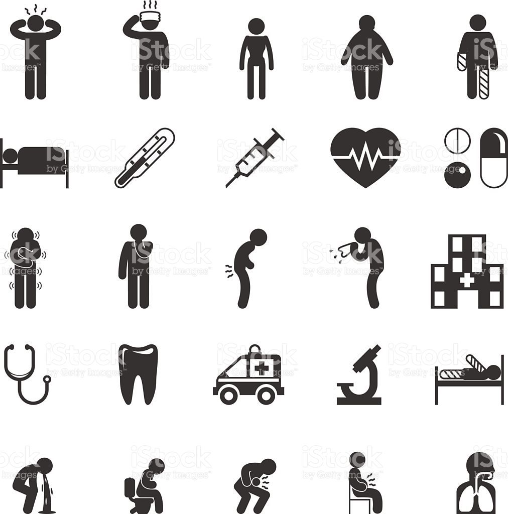 1012x1024 Sick Icons Sick People Vector Pictograms Sick Set Icon, Ill