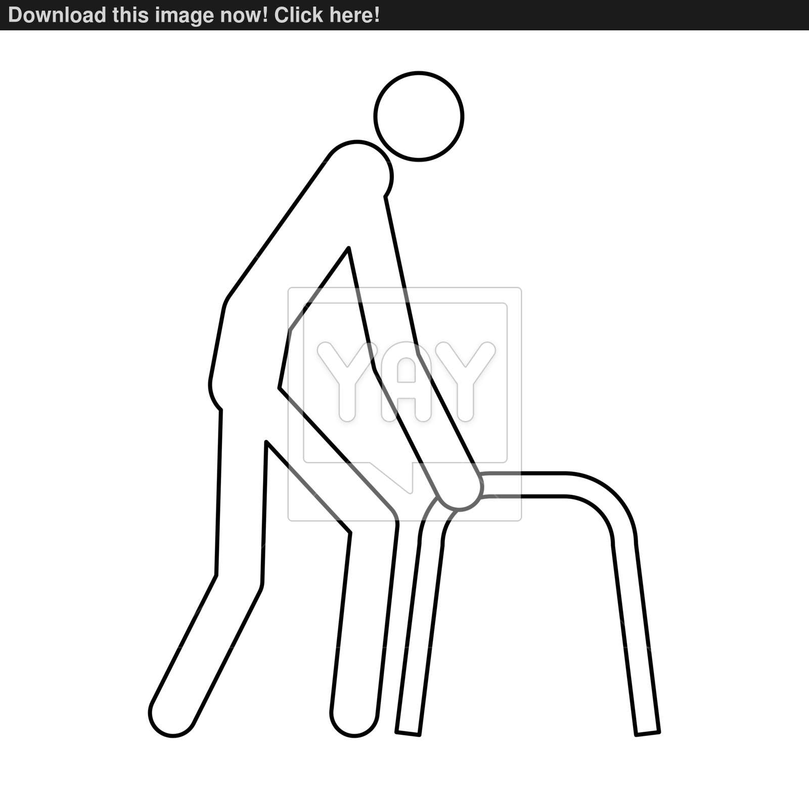 1600x1600 Sick Man Black Color Icon Vector