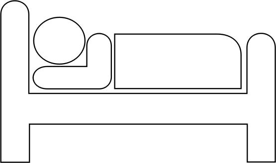 555x328 Sick Man On Hospital Bed Icons Png
