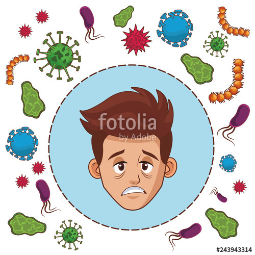 500x500 Sick Man Icon Stock Image And Royalty Free Vector