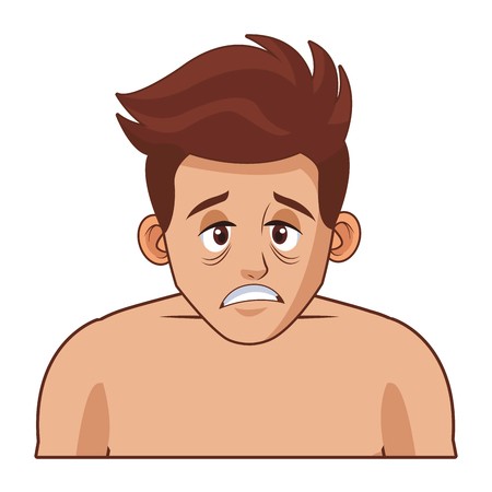 450x450 Sick Man Icon Vector Illustration Graphic Design Royalty Free